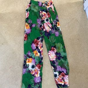 Zara fun floral palazzo pants